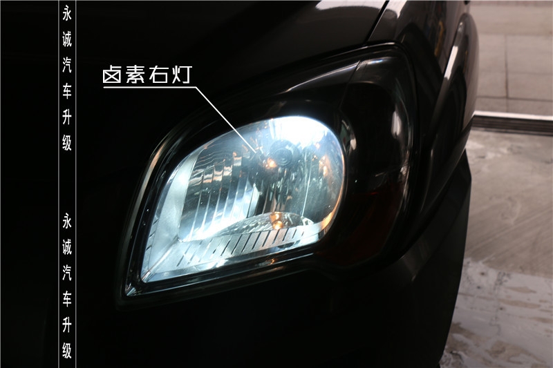 石家莊改燈 獅跑改裝Q5透鏡+雪萊特氙氣燈+華科安定-永誠(chéng)汽車