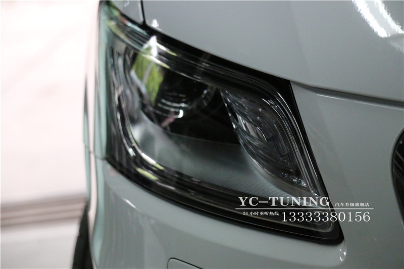【永誠汽車】石家莊專業(yè)改燈 奧迪Q5升級氙燈透鏡霧燈黃金眼