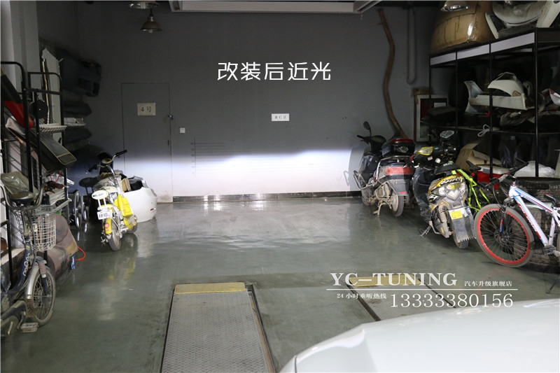 【永誠汽車】石家莊專業(yè)改燈 奧迪Q5升級氙燈透鏡霧燈黃金眼