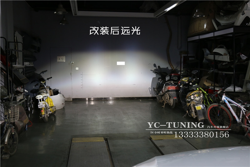 【永誠汽車】石家莊專業(yè)改燈 奧迪Q5升級氙燈透鏡霧燈黃金眼