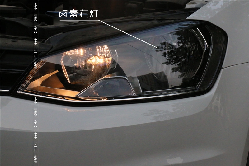 【永誠汽車】石家莊大眾高爾夫7升級氙氣燈，時宇雙U大燈總成