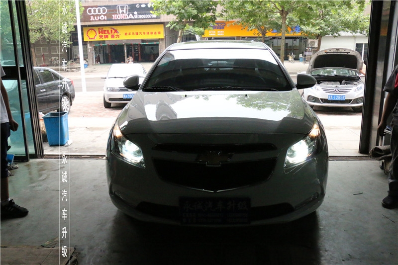【永誠汽車】石家莊科魯茲改燈，Q5透鏡+漢雷5500K氙氣燈+奧茲姆安定
