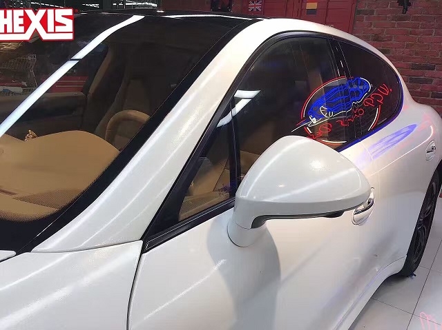 法國 HEXIS  鉆石珠光白+鋼琴車頂（保時(shí)捷帕拉梅拉）