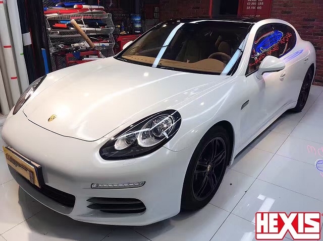 法國 HEXIS  鉆石珠光白+鋼琴車頂（保時(shí)捷帕拉梅拉）