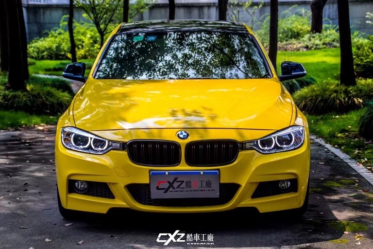 法國(guó) HEXIS  亮光黃+車頂鋼琴黑+中網(wǎng)鋼琴黑（寶馬320）