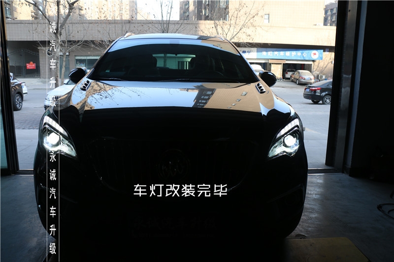 石家莊昂科威改燈，海拉5透鏡+飛利浦4800K氙燈+飛利浦安定【永誠(chéng)汽車】
