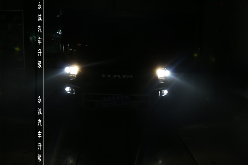石家莊道奇Ram改燈 貝雷帽奢華氙燈升級套餐-永誠汽車