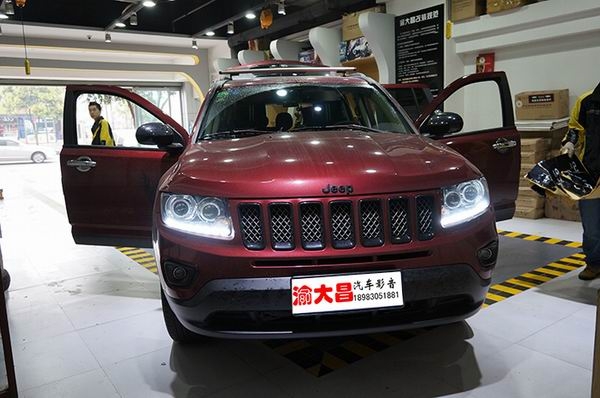 jeep指南者汽車音響改裝升級|全車隔音安博士|安裝360度全景影像|重慶渝大昌