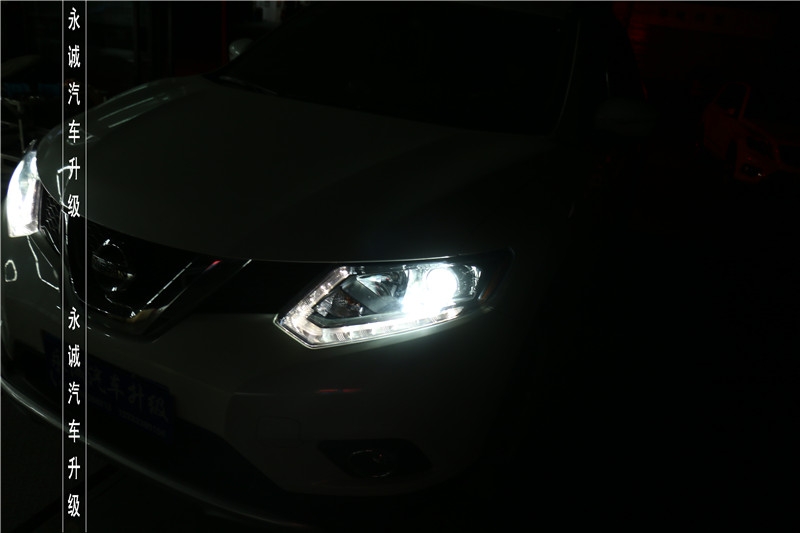【永誠汽車】石家莊奇駿改燈，貝雷帽透鏡+巖崎5500K氙氣燈+歐司朗D1安定