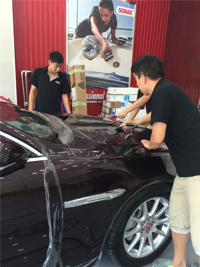 捷豹XJL艾利隱形車衣車漆透明保護(hù)膜施工案例