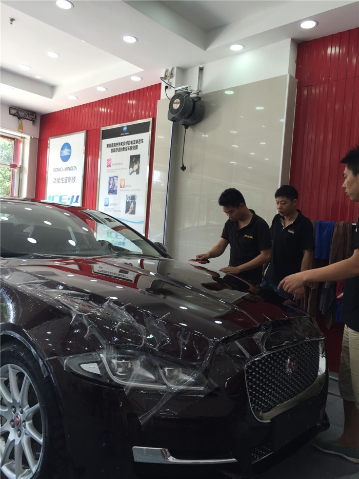 捷豹XJL艾利隱形車衣車漆透明保護(hù)膜施工案例