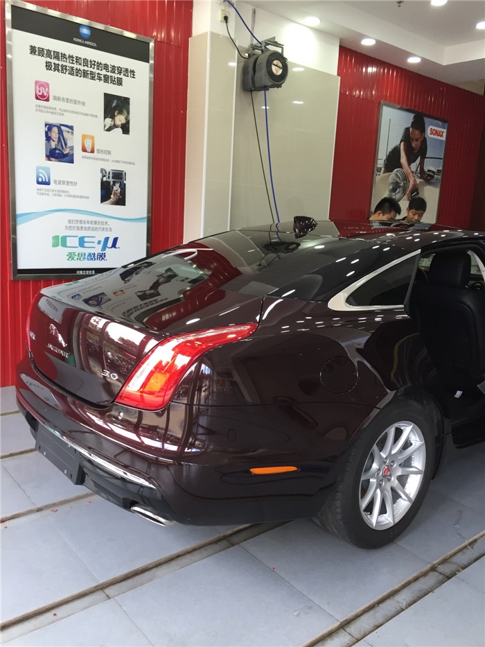 捷豹XJL艾利隱形車衣車漆透明保護(hù)膜施工案例