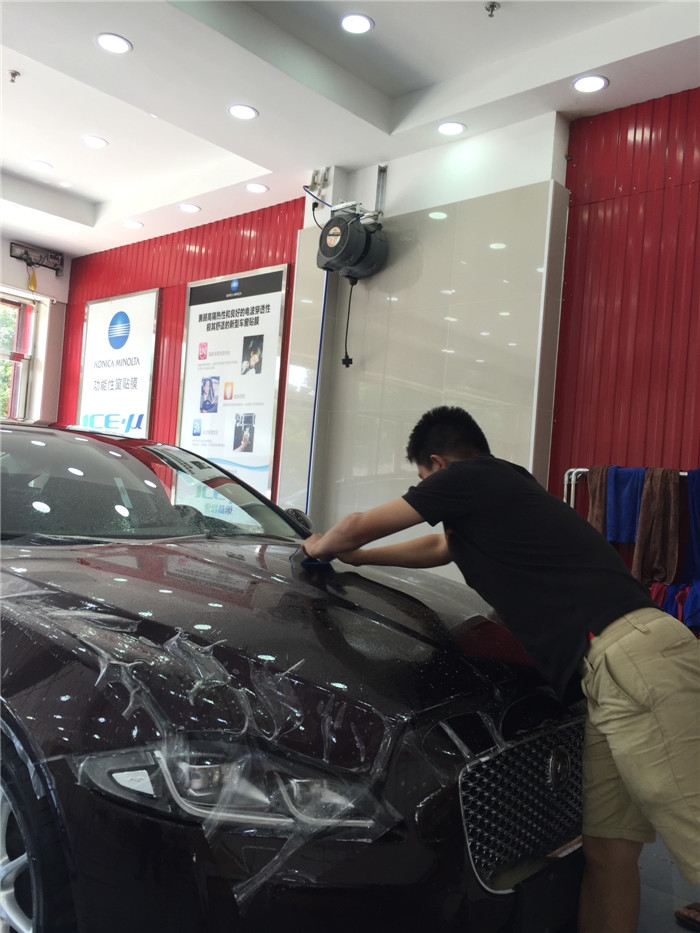 捷豹XJL艾利隱形車衣車漆透明保護(hù)膜施工案例