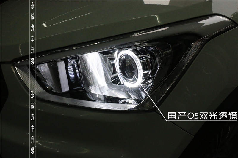 【永誠(chéng)汽車】石家莊ix25改燈，升級(jí)氙氣燈日行燈天使眼