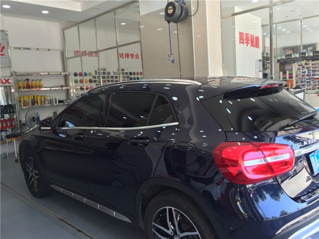 奔馳GLA德國SONAX鍍晶施工案例--武漢四季貼膜南湖大道店出品