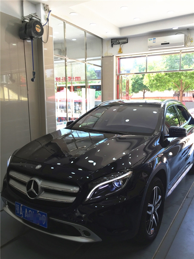 奔馳GLA德國SONAX鍍晶施工案例--武漢四季貼膜南湖大道店出品