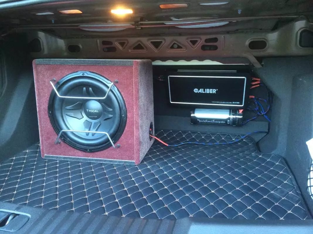 別克威朗音響改裝勁浪PS165喇叭+勁浪低音-南寧途悅音響改裝