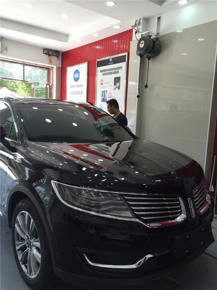 林肯MKX全車龍膜汽車太陽(yáng)膜施工案例---四季貼膜南湖大道店出品