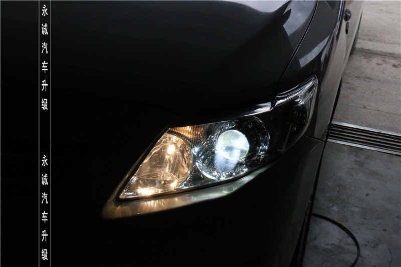 【永誠汽車】專業(yè)改燈，石家莊卡羅拉改Q5透鏡+巖崎5500K氙氣燈