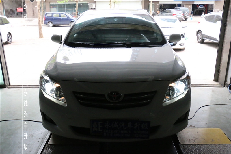 【永誠汽車】專業(yè)改燈，石家莊卡羅拉改Q5透鏡+巖崎5500K氙氣燈