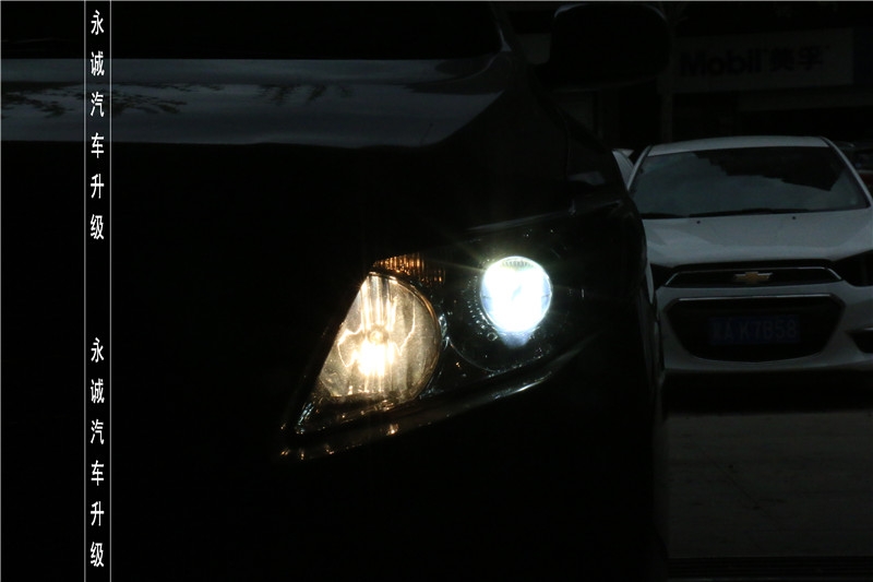 【永誠汽車】專業(yè)改燈，石家莊卡羅拉改Q5透鏡+巖崎5500K氙氣燈