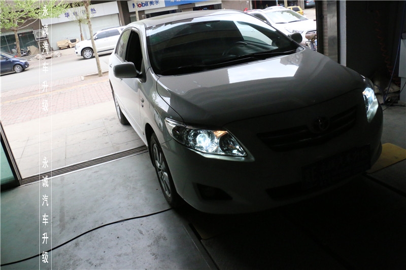 【永誠汽車】專業(yè)改燈，石家莊卡羅拉改Q5透鏡+巖崎5500K氙氣燈