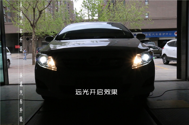 【永誠汽車】專業(yè)改燈，石家莊卡羅拉改Q5透鏡+巖崎5500K氙氣燈