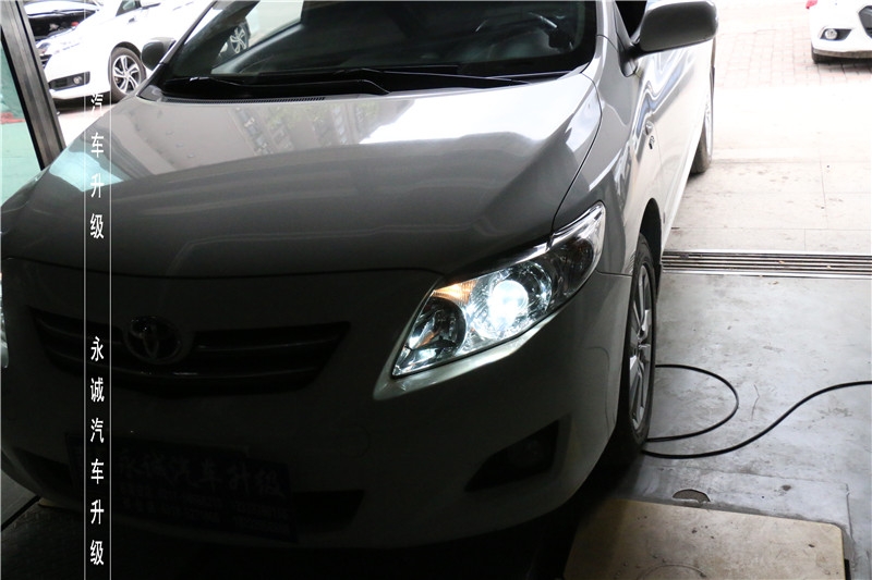 【永誠汽車】專業(yè)改燈，石家莊卡羅拉改Q5透鏡+巖崎5500K氙氣燈