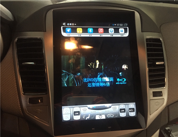 科魯茲安裝安卓iphone豎屏gps導航倒車影像行車記錄儀
