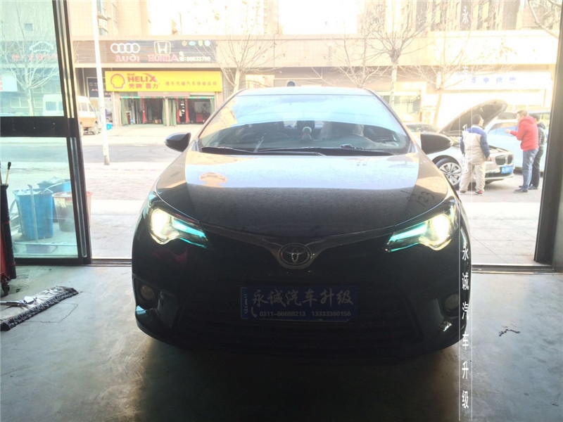 【永誠汽車】石家莊雷凌改燈，Q5雙光透鏡+巖崎5500K氙氣燈