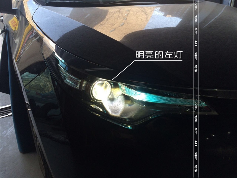 【永誠汽車】石家莊雷凌改燈，Q5雙光透鏡+巖崎5500K氙氣燈