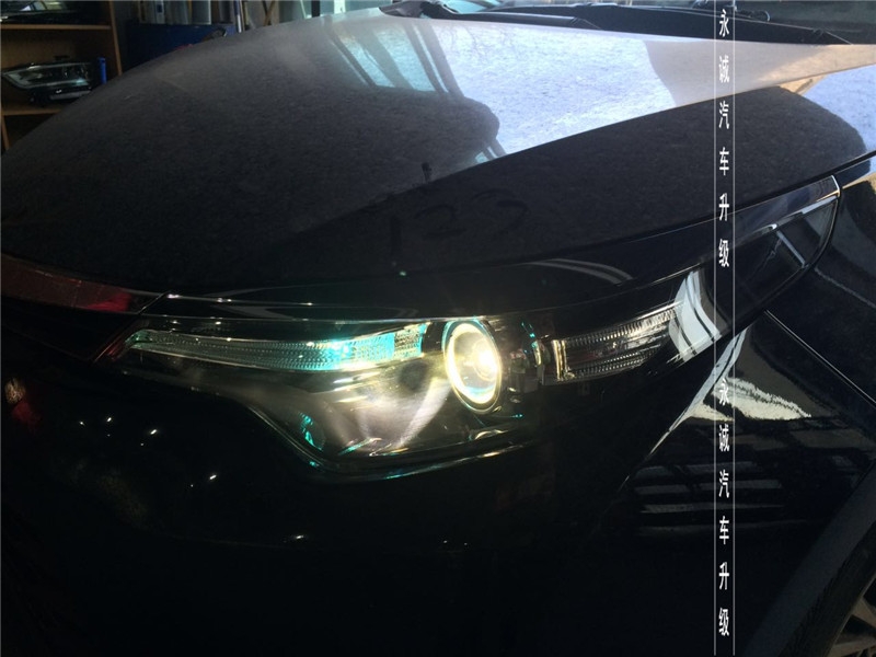【永誠汽車】石家莊雷凌改燈，Q5雙光透鏡+巖崎5500K氙氣燈