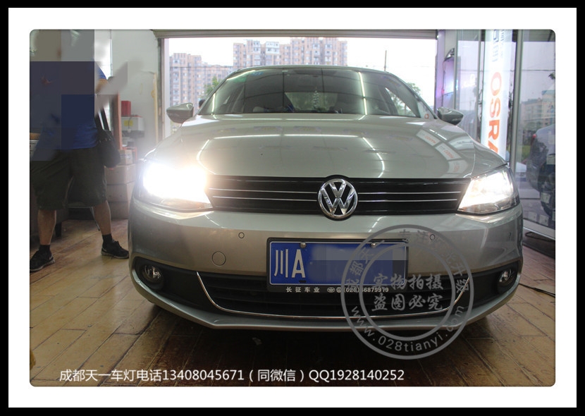 成都速騰車(chē)燈改裝氙氣燈雙光透鏡LED日行燈成都天一車(chē)燈改裝
