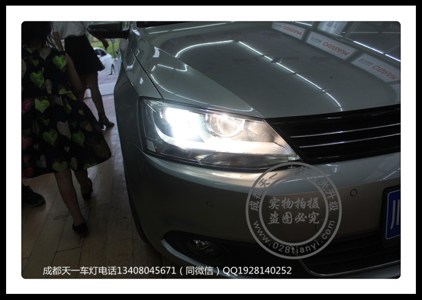 成都速騰車(chē)燈改裝氙氣燈雙光透鏡LED日行燈成都天一車(chē)燈改裝