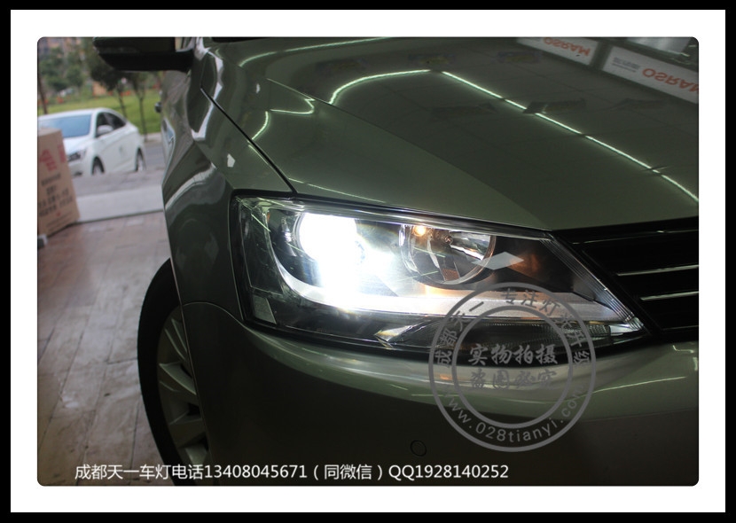 成都速騰車(chē)燈改裝氙氣燈雙光透鏡LED日行燈成都天一車(chē)燈改裝