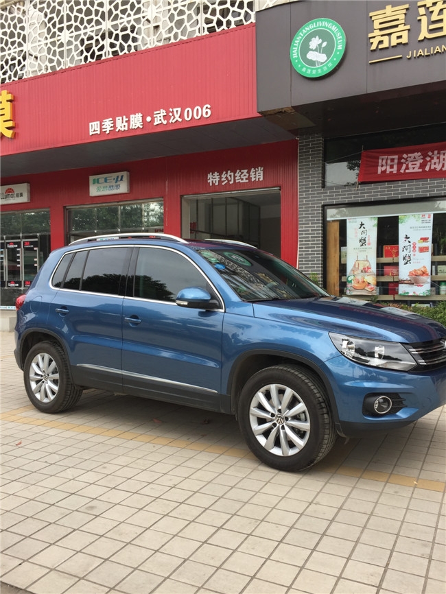大眾途觀全車龍膜施工案例 前擋龍膜AVS70+側(cè)后擋龍膜ATR15