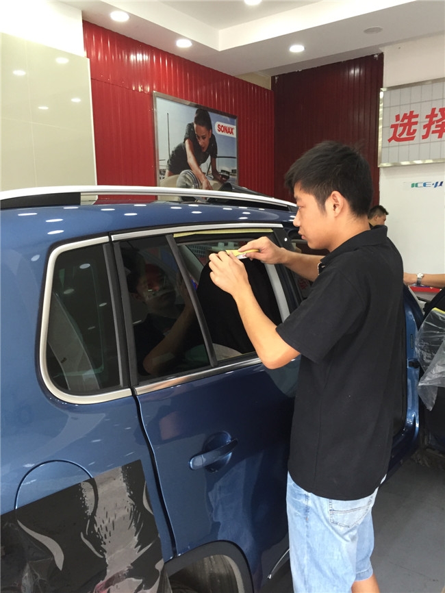 大眾途觀全車龍膜施工案例 前擋龍膜AVS70+側(cè)后擋龍膜ATR15