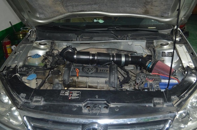 大眾朗逸汽車動力改裝加裝鍵程離心式智能電動渦輪增壓器LX3971案例