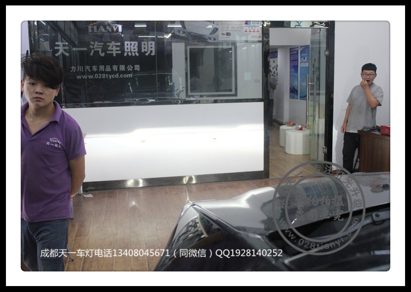 成都凱迪拉克SRX改裝海拉雙光透鏡歐司朗氙氣燈日行燈歐司朗LED