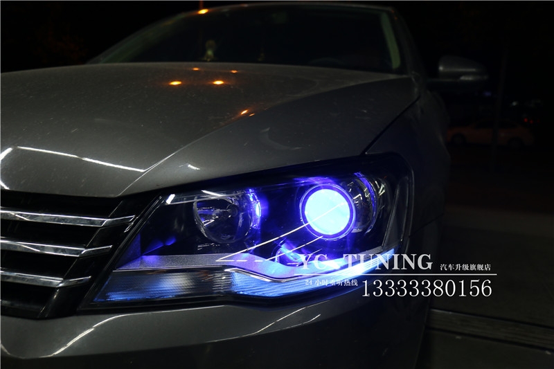 【永誠汽車】石家莊寶來改燈，海拉5透鏡+歐司朗4300K氙氣燈