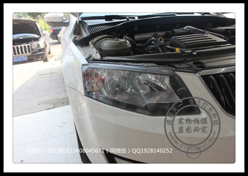 成都新明銳改燈車燈升級(jí)高配LED日行燈總成