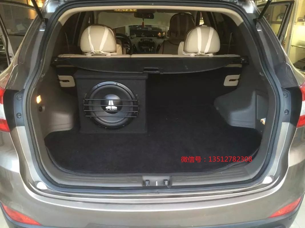 現(xiàn)代ix35音響改裝勁浪PS165喇叭+捷力低音-南寧途悅音響改裝