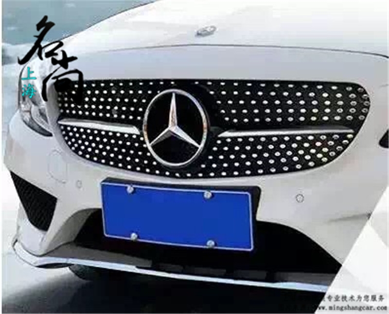 奔馳C級(jí)W205改裝AMG滿天星中網(wǎng)【名尚改裝】