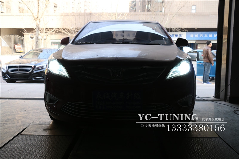 【永誠汽車】專業(yè)石家莊改燈，長(zhǎng)安逸動(dòng)升級(jí)貝雷帽奢華套餐