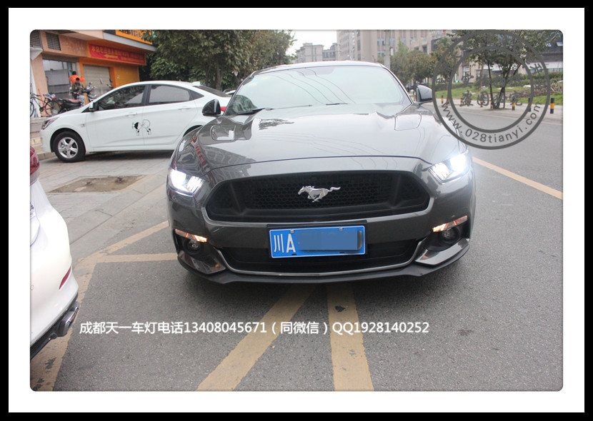 成都野馬車燈升級(jí)改裝流水日行燈野馬GT車燈改裝