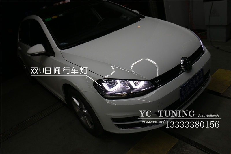 【永誠汽車】石家莊大眾高爾夫7升級前大燈，多功能方向盤