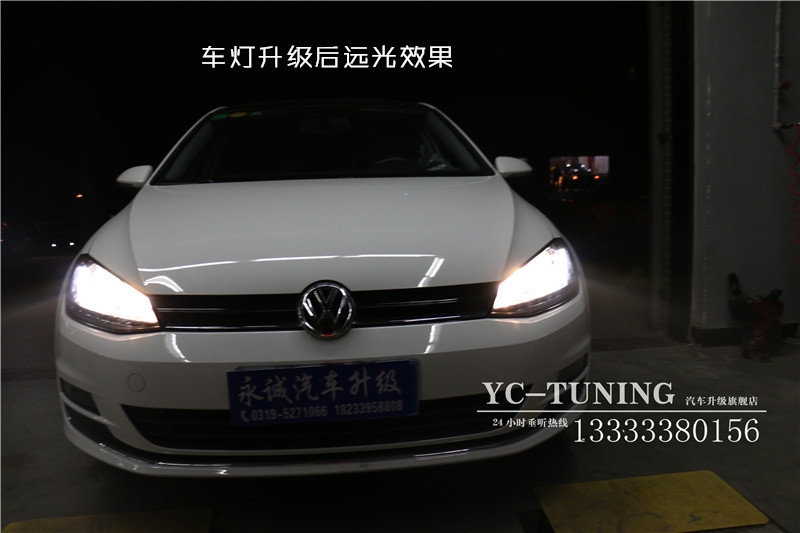 【永誠汽車】石家莊大眾高爾夫7升級前大燈，多功能方向盤