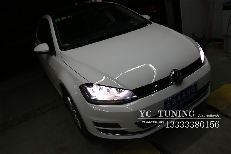 【永誠汽車】石家莊大眾高爾夫7升級前大燈，多功能方向盤