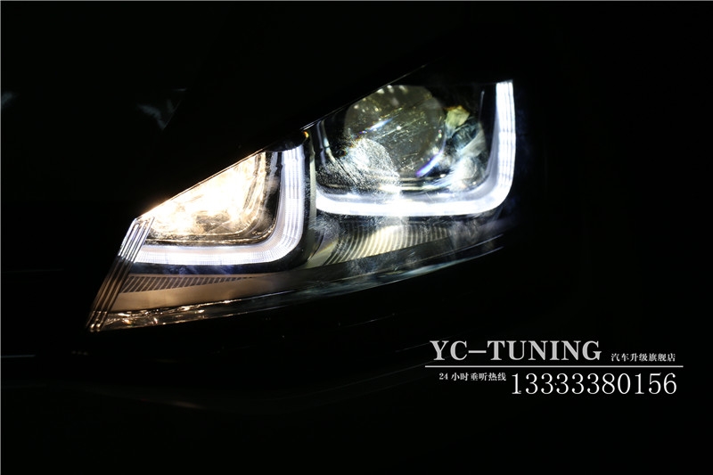 【永誠汽車】石家莊大眾高爾夫7升級前大燈，多功能方向盤
