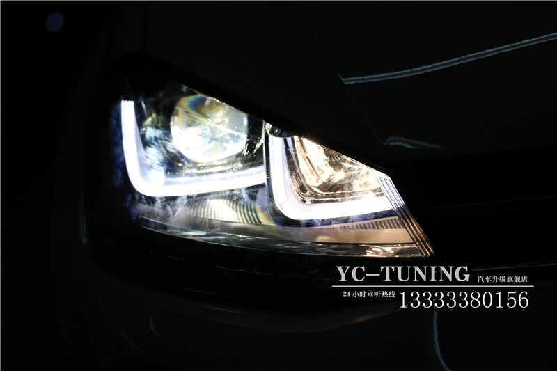 【永誠汽車】石家莊大眾高爾夫7升級前大燈，多功能方向盤